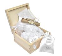 Sterling Silver 925 Necklace with Angel Pendant and Baby Shoes - Gift Set