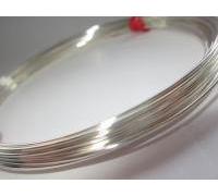 Sterling Silver 925 Round Wire 0.72mm (21 Gauge) Half Hard- 1 Meter