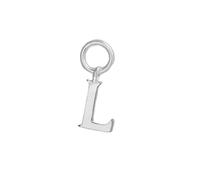 Sterling Silver A-Z Letter Alphabet Initial DIY Charm Pendant 10 x 8mm (L)