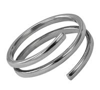 Sterling Silver Adjustable Thumb Ring for Women, Silver | Wrap around Design, Statement Jewellery for Parties, Chic Aesthetic Finish for Wives and Lovers