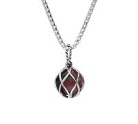 Sterling Silver Amber Emma Stothard Silver Darling 10mm Float Charm Necklace EST-037