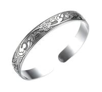 Sterling Silver Bangle Sterling Silver Bracelet For Women Adjustable Open, Ladies Bracelets Simple And Elegant Jewelry, Personalised Gifts Unique Christening Gifts for Ladies Mother Girls