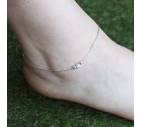 Sterling Silver Bead Summer Indie Boho Silver Indian Payal Anklet Jewellery The Colourful Aura Silver 10 inches