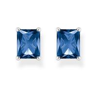 Sterling Silver Blue Cubic Zirconia Ocean Vibes Earrings
