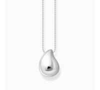 Sterling Silver Bold Elegance Drop Pendant Necklace