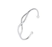 Sterling Silver Bracelet ,Silver bracelets,Silver Bracelet,Fashion Bangle,Women'S 925 Sterling Silver Bracelet,925 Sterling Silver Bangle Fashion Hollow Infinite Love Cuff Bangle Adjustable Open Lucky