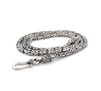 Sterling Silver Byzantine Chain Handmade in Bali 2.5 mm