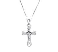 Sterling Silver Celtic Cross Necklace for Women Knot Necklace, Religious Infinity Love Irish Celtics Jewelry Girls