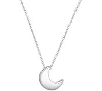 Sterling Silver Chain,Cresent Necklace For Women S925 Moon Pendant Dainty Trendy Choker Delicate Chain Jewelry Her Girls Couples