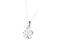 Sterling Silver Chain,Flower Necklace For Women S925 Sterling Silver Five Petal Flower Pendant Necklace Dainty Trendy Choker Necklace Chain Bohemia Jewelry For Her Girls Couples