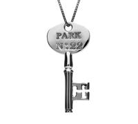 Sterling Silver Chatsworth No. 22 Key Necklace - Silver CRD-023