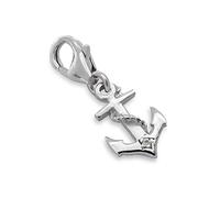 Sterling Silver Classic Anchor Clip on Charm