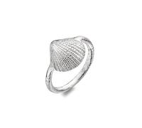 Sterling Silver Cockle Shell Ring Sterling 925 Stamped Size J - Q (K)