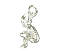 Sterling Silver Cornish Pixie Pendant On A 16 Inch Snake Necklace