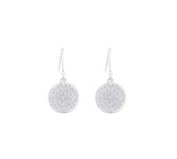 Sterling Silver Crystal Round Hook Drop Pave Earrings Mother's Day Jewellery Gift for Her Mum Mother Wife Nan Auntie