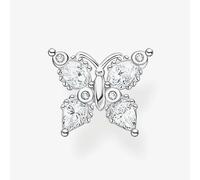 Sterling Silver Cubic Zirconia Butterfly Single Stud Earring H2195-051-14 Thomas Sabo Silver One Size