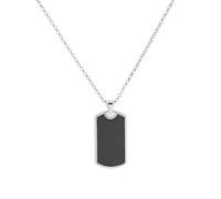 Sterling Silver Dog Tag 24 Inch Necklace