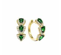 Sterling Silver Earrings For Women Gold Hoop Earrings Earrings Cubic Zirconia Huggie Earrings Birthday Wedding Valentines Day For Her Women Little Girl Clip on Earrings (A, One Size)