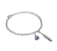 Sterling Silver Emma Stothard Silver Darling Lapis Lazuli Float Charm Bracelet