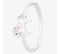 Sterling Silver & Enamel Unicorn Ring AZR234404 Q T.H.Baker Silver Q