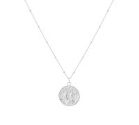 Sterling Silver Gemini Beaded Chain Horoscope Pendant