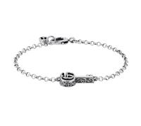 Sterling Silver GG Marmont Key Bracelet - 18cm