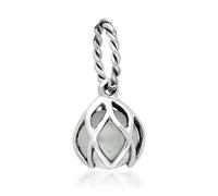 Sterling Silver Green Quartz Emma Stothard Silver Darling 6mm Float Charm EST-106