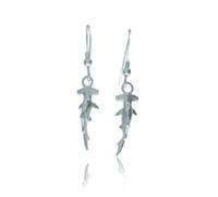 Sterling Silver Hammerhead Shark Earrings, Hallmarked, Gift Boxed, made in the UK.