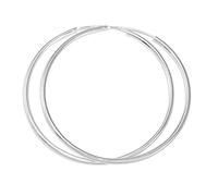 Sterling Silver Heavy Hoop Sleeper Earrings 25mm