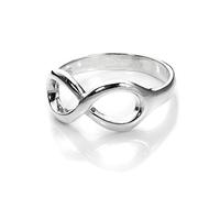 Sterling Silver High Polish Infinity Eternity Ring Size - L (J - U Available)