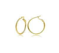 Sterling Silver Hoop Earrings Gold Silver Large Hoops Earring For Women 14K Real Gold Plated Big Thin Hoops Earring Hypoallergenic Circle Endless Hoop Earrings 20/30/40/50/60/70mm for women