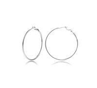 Sterling Silver Hoop Earrings Gold Silver Large Hoops Earring For Women 14K Real Gold Plated Big Thin Hypoallergenic Circle Endless Hoop Earrings 20/30/40/50/60/94mm for women