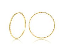 Sterling Silver Hoop Earrings Gold Silver Large Hoops Earring For Women 14K Real Gold Plated Big Thin Hoops Earring Hypoallergenic Circle Endless Hoop Earrings 20/30/40/50/60/70mm for women