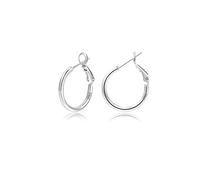 Sterling Silver Hoop Earrings Silver Large Hoop Earring For Women Big Thin Hoops Earring Hypoallergenic Circle Endless Hoop Earrings for Women