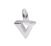 Sterling Silver Italian 925 Small Cute Alphabet Initial Letter Pendant Jewellery Charm - A - Z - 8mm - Choose your letter for Women and Children A B C D E F G H I J K L M N O P Q R S T U V W X Y Z