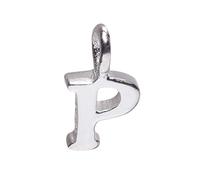 Sterling Silver Italian 925 Small Cute Alphabet Initial Letter Pendant Jewellery Charm - A - Z - 8mm - Choose your letter for Women and Children A B C D E F G H I J K L M N O P Q R S T U V W X Y Z