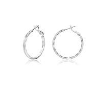 Sterling Silver Large Hoop Earrings for Women - 14K Real Gold Plated Big Thin Hypoallergenic Circle Endless Hoops - 20/30/40/50/60/84mm