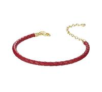 Sterling Silver Leather Bracelets For Women Braided Cuff Bangle With Lobster Clasp Handmade New Year Wish Jewellery Gifts For Dad Him Husband