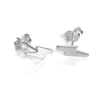 Sterling Silver Lightning Bolt Stud Earrings