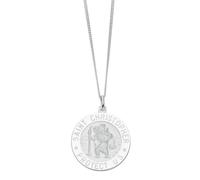 Sterling Silver Men's St Christopher Pendant