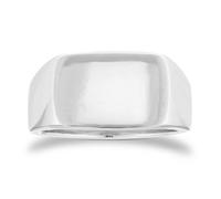 Sterling Silver Oblong Signet Ring - Ring Size R