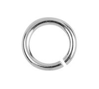 Sterling Silver Open Jump Rings 18ga 6mm (20pcs) by BeadUnion