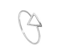 Sterling Silver Open Triangle Ring Size J (Available J- V)