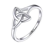Sterling Silver Personalised Rings Celtic Knot Thumb Ring Silver Band Ring