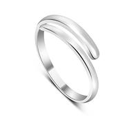 Sterling Silver Plain 2mm Band Adjustable Midi Toe Ring