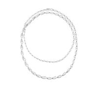 Sterling Silver Reflect Graduated Chain Necklace