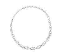 Sterling Silver Reflect Graduated Necklace