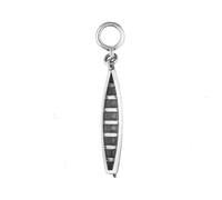 Sterling Silver Regatta Rowing Boat Tube Charm - Silver OCN-405