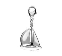 Sterling Silver Regatta Sail Boat Clip Charm - Silver OCN-406