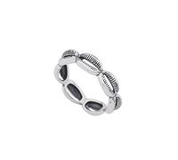 Sterling Silver Rings For Women, 925 Sterling Silver Ring Retro Simple And Unique Shell Hollow Fashion Open Adjustable Rings Jewellery Gifts For Boy Girl Men Womens